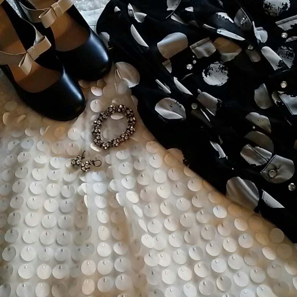 Pailette and Tulle Skirt
